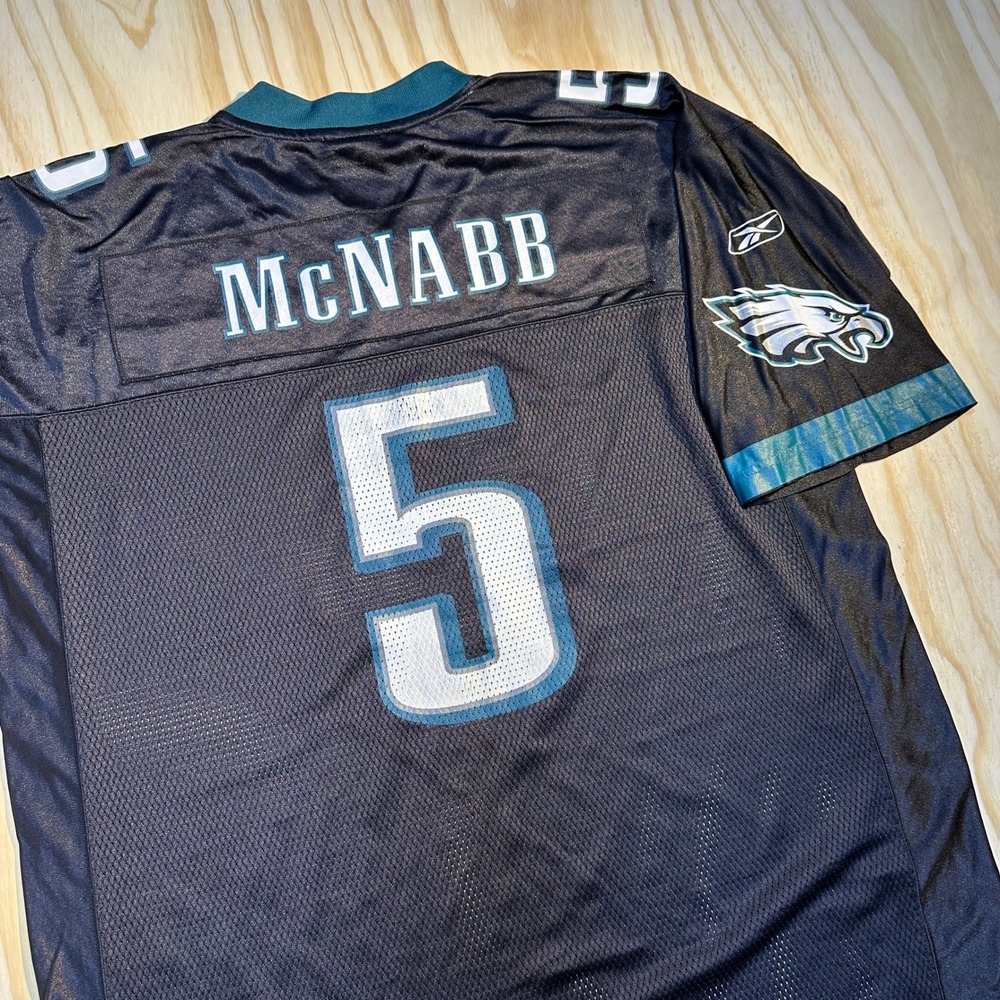 Reebok XL Mens Black Philadelphia Eagles Donovan McNabb Jersey 5 NFL Equipment